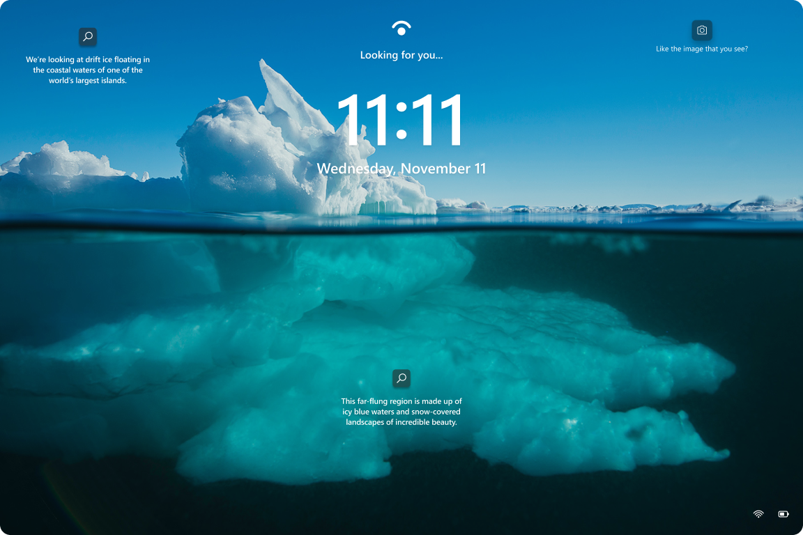 Windows Spotlight on the lock screen